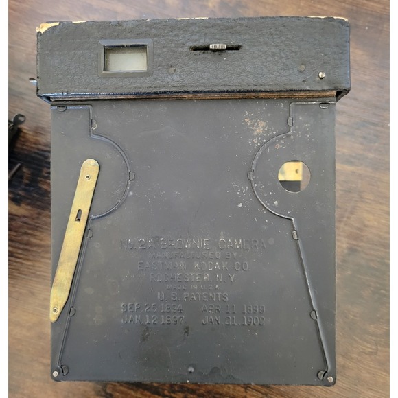 Vintage Eastman Kodak No. 2-A Brownie Box Camera Made In USA Shutter Works - Picture 11 of 16